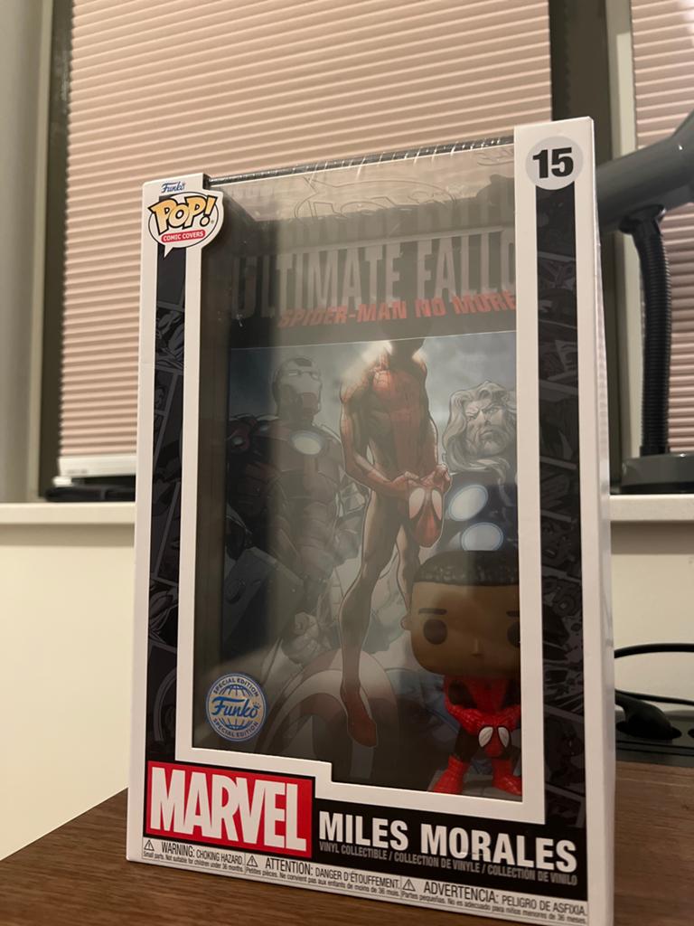 Funko Pop! Comic Covers Marvel Miles Morales Ultimate Fallou, Ophalen of Verzenden, Nieuw