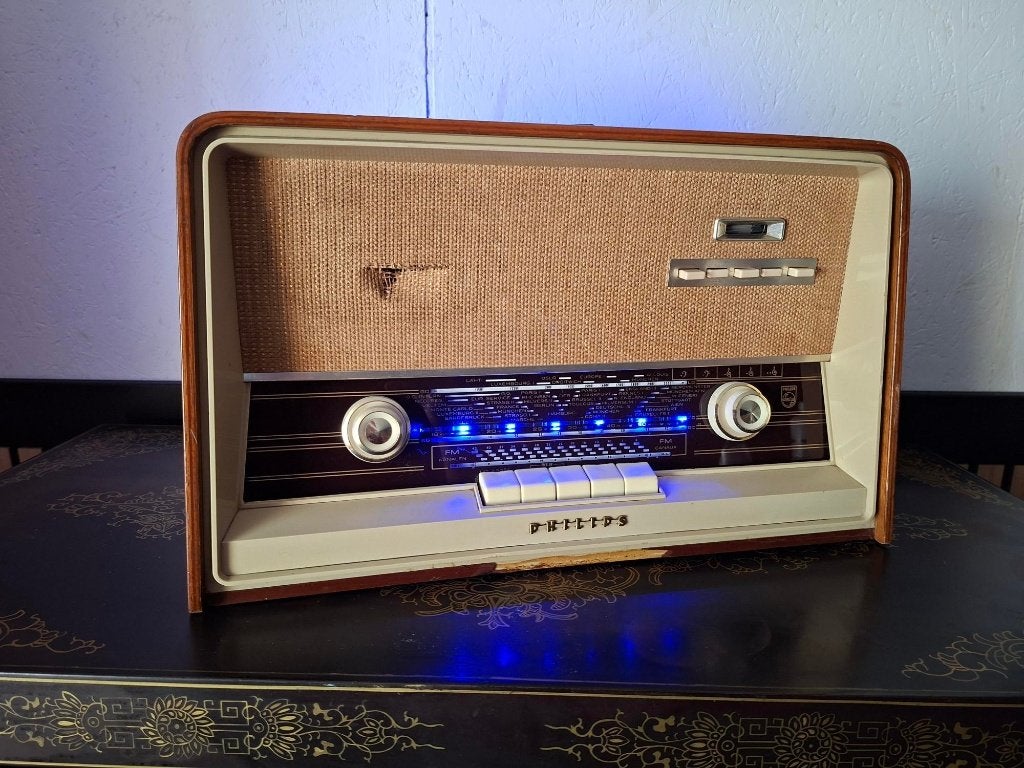 Vintage Philips radio met bluetooth (in prijs verlaagd), Ophalen of Verzenden