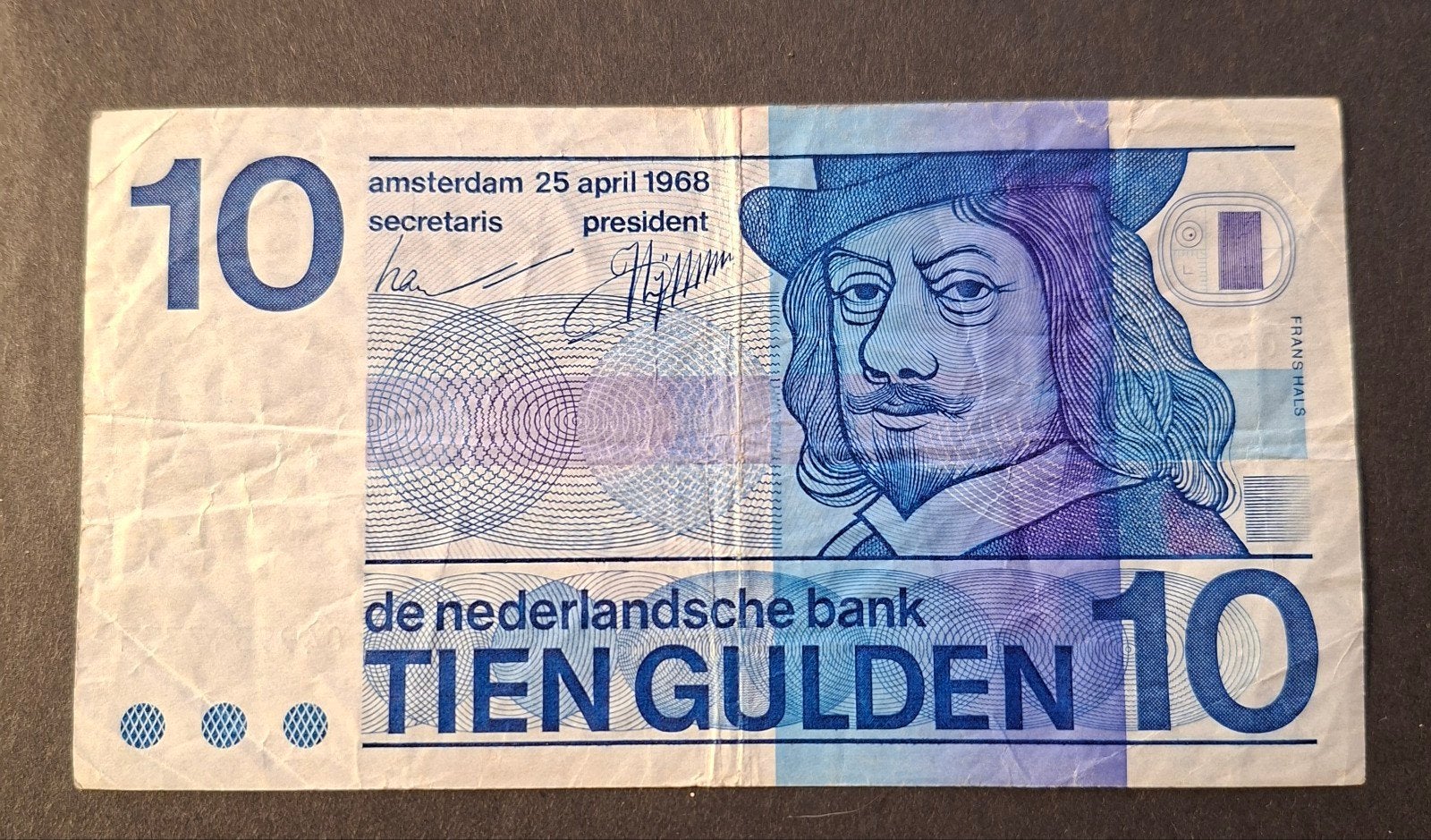 Zeldzaam 10 Gulden biljet uit 1968 - Frans Hals, Postzegels en Munten, Bankbiljetten | Nederland, Ophalen of Verzenden, 10 gulden