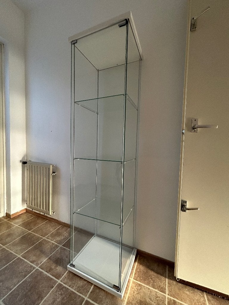 Glazen Vitrinekast, Ophalen, Minder dan 50 cm, Met deur(en), Modern