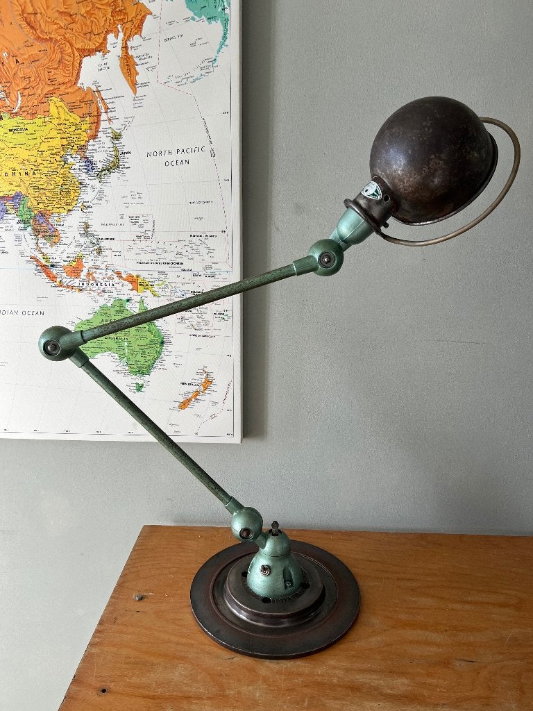Zeldzaam mooie Jieldé lamp, Vespa groen, Groen, Ophalen of Verzenden