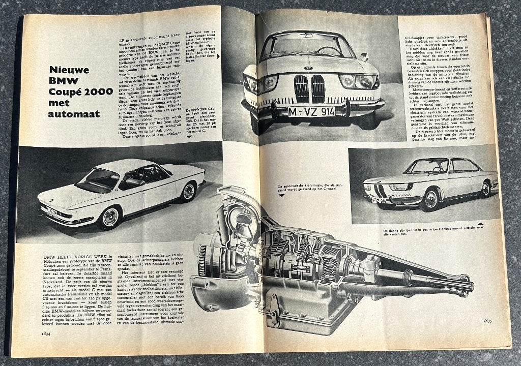 BMW E9 2000 CS in Autokampioen 1965, Gelezen, Ophalen of Verzenden, Autokampioen, BMW