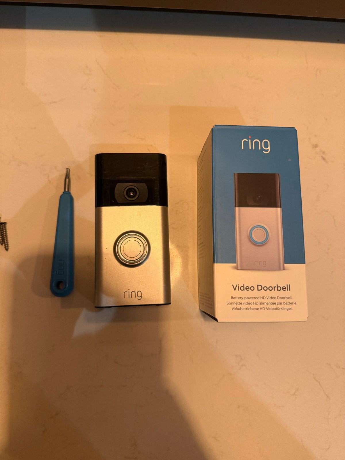 Ring Video Deurbel - Slimme Deurbel met Camera, Ophalen, Ingebouwde camera, Gebruikt, Draadloos