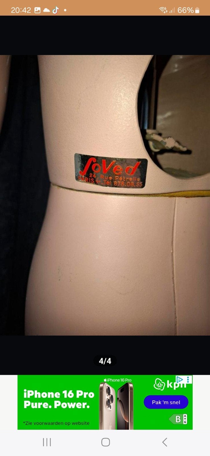 bijzondere Mannequin uit Parijs, Antiek en Kunst, Curiosa en Brocante, Ophalen of Verzenden
