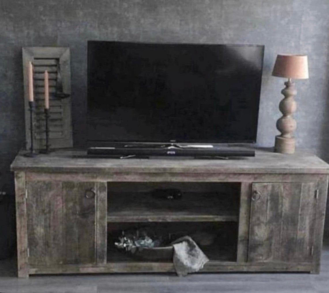 ~Stoer Sober Landelijk Houten Tv-Meubel/Wandmeubel/Dressoir~, Ophalen of Verzenden, Nieuw