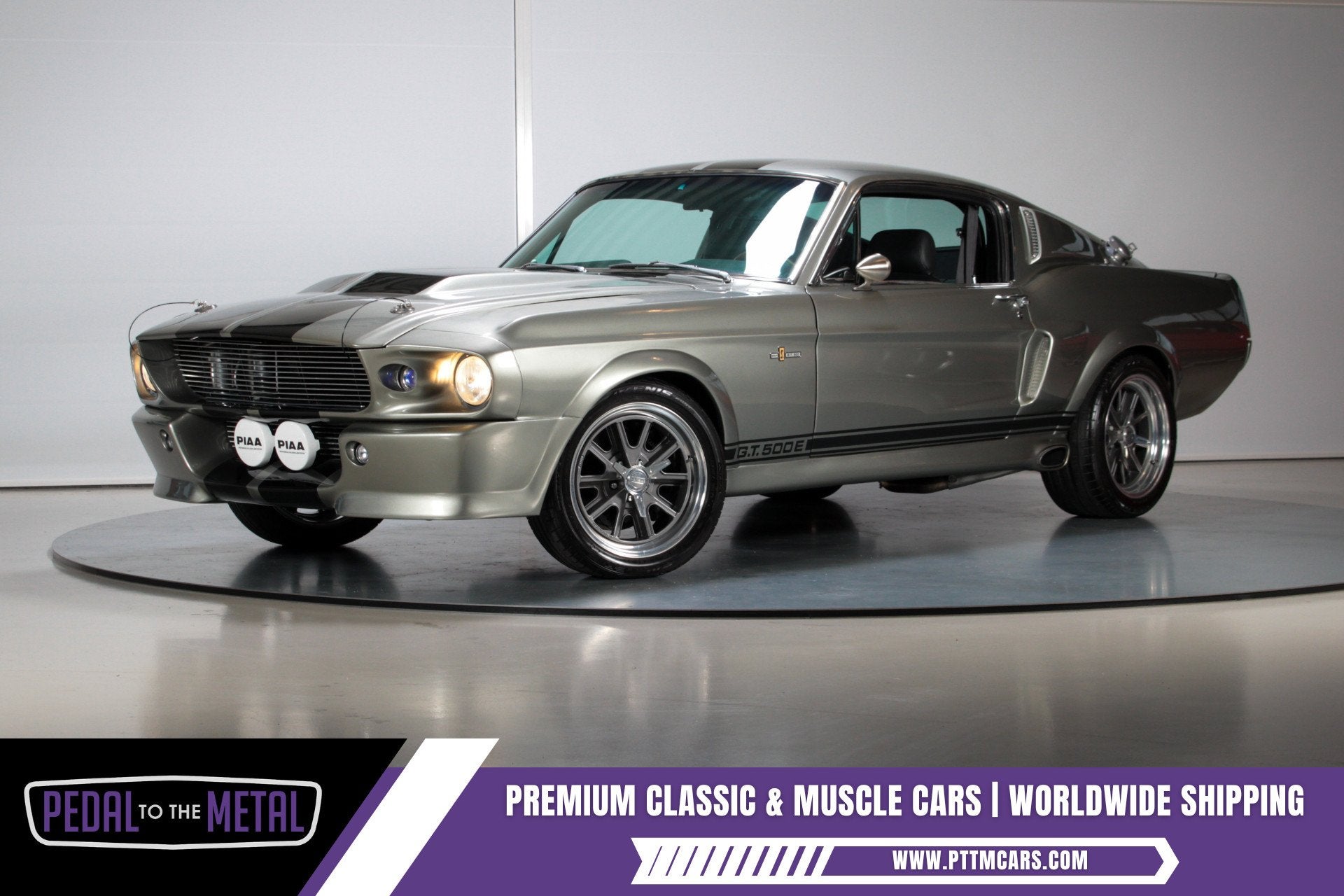 Ford USA Mustang "Eleanor" GT500E | Built by PTTM, Auto's, Lederen bekleding, Achterwielaandrijving, Zwart, Overige carrosserieën