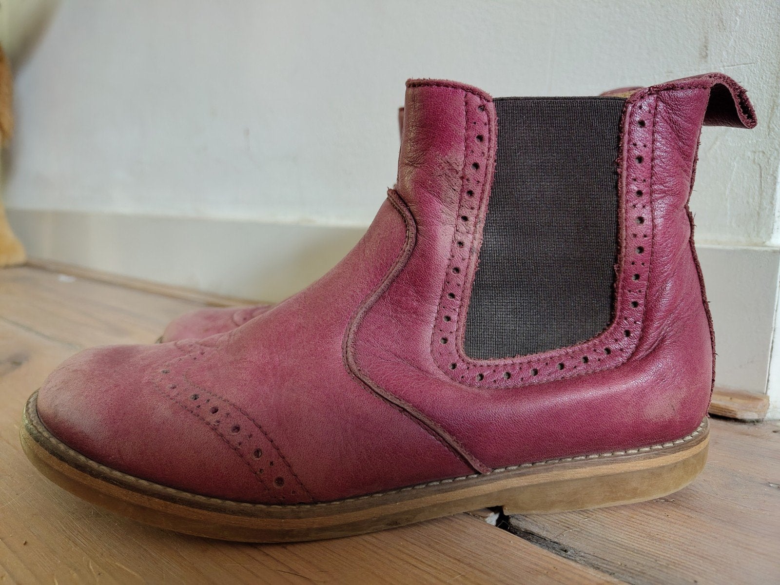 Enkellaarsjes Froddo / Chelsea Boots roze / leer maat 36, Ophalen of Verzenden, Gebruikt