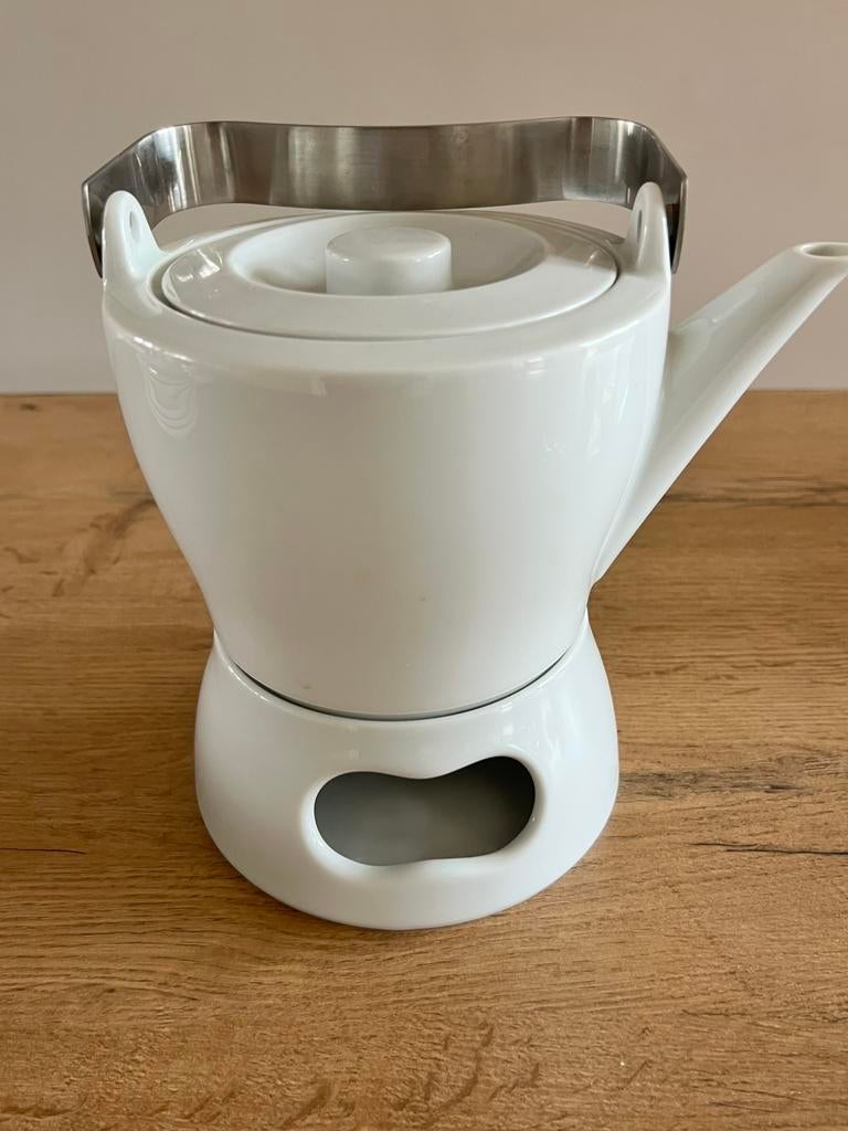 Theepot en theelicht Arzberg Loop, Overige typen, Ophalen of Verzenden, Zo goed als nieuw, Effen