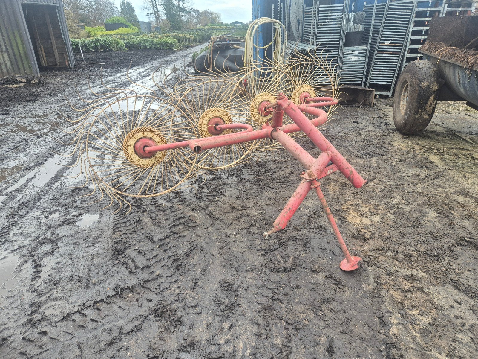 Harkmachine met 4 elementen acrobaat, Ophalen
