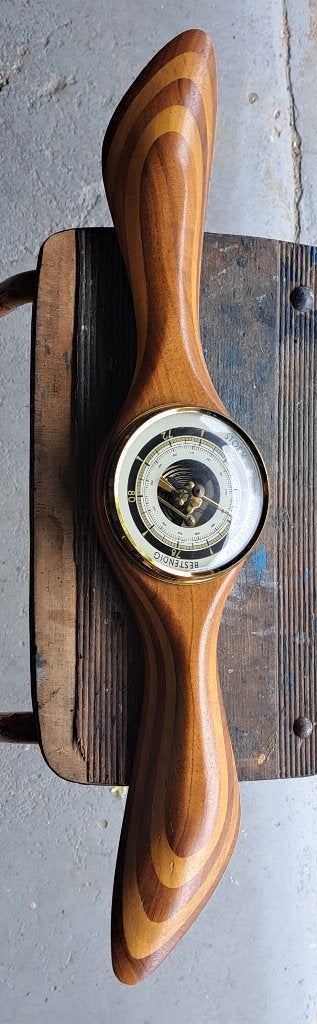 Barometer van hout, Ophalen, Zo goed als nieuw, Barometer