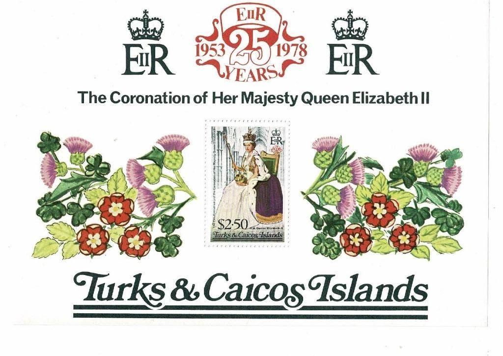 Royalty  Queen Elizabeth II  Silver Jubilee  Turks & Caicos, Verzenden, Nieuw, Buitenland, Kaart, Foto of Prent