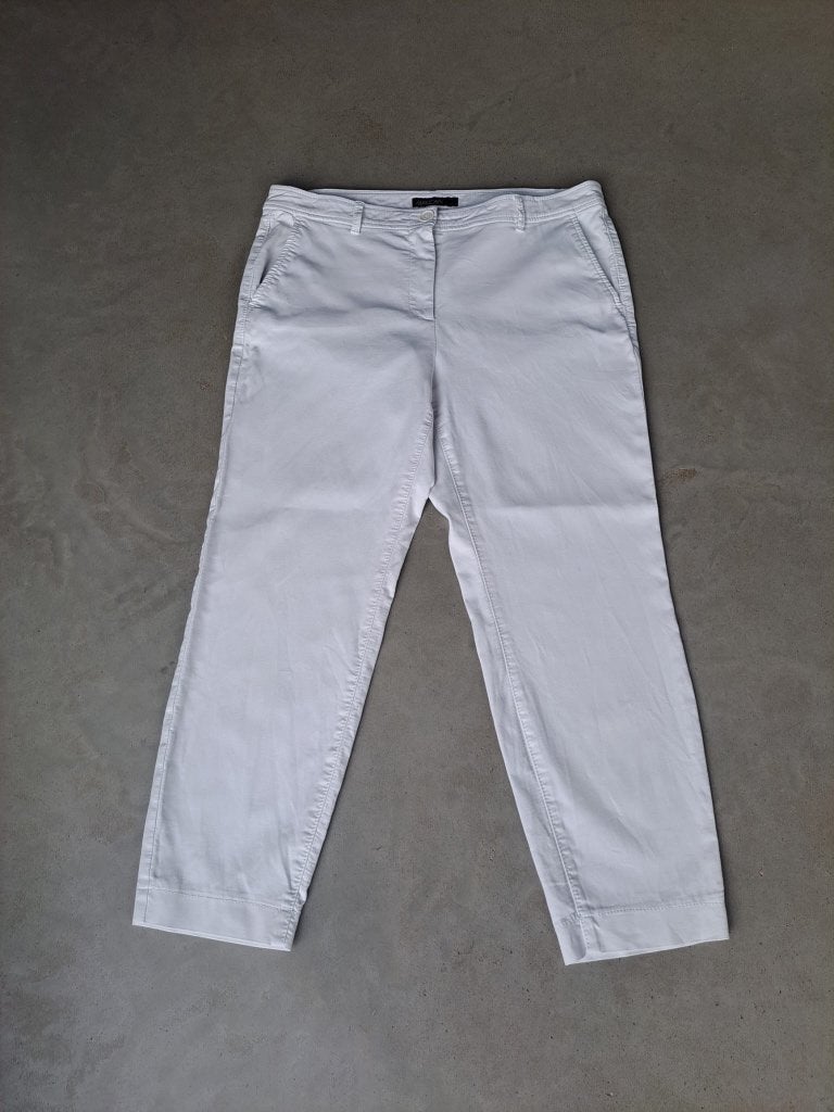 Katoenen Marc Cain broek maat 6, Kleding | Dames, Wit, Maat 42/44 (L), Ophalen of Verzenden, Lang