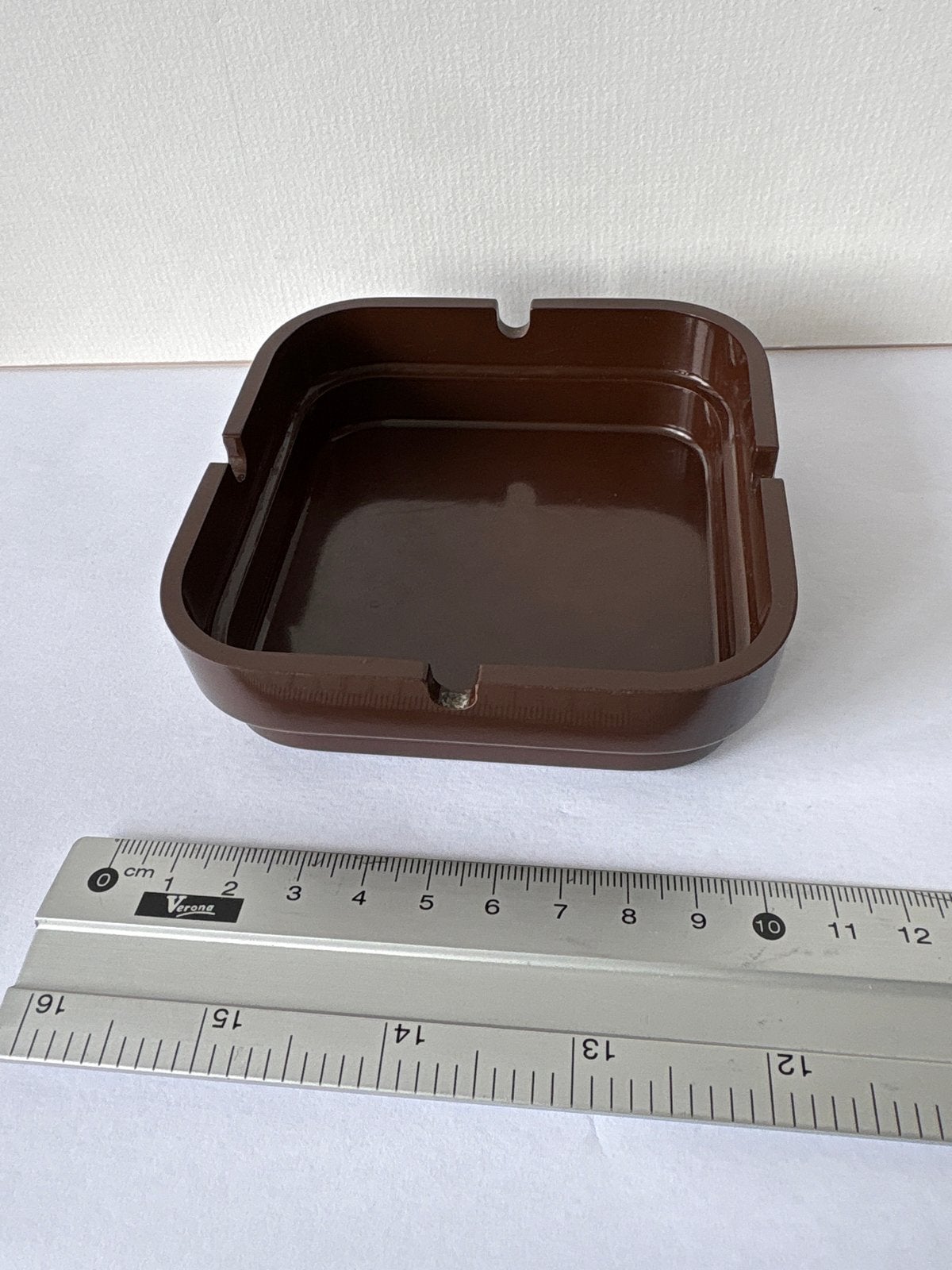 Vintage Helit Asbak Bruin bakeliet, W. Zeischegg design, Ophalen of Verzenden, Gebruikt, Asbak