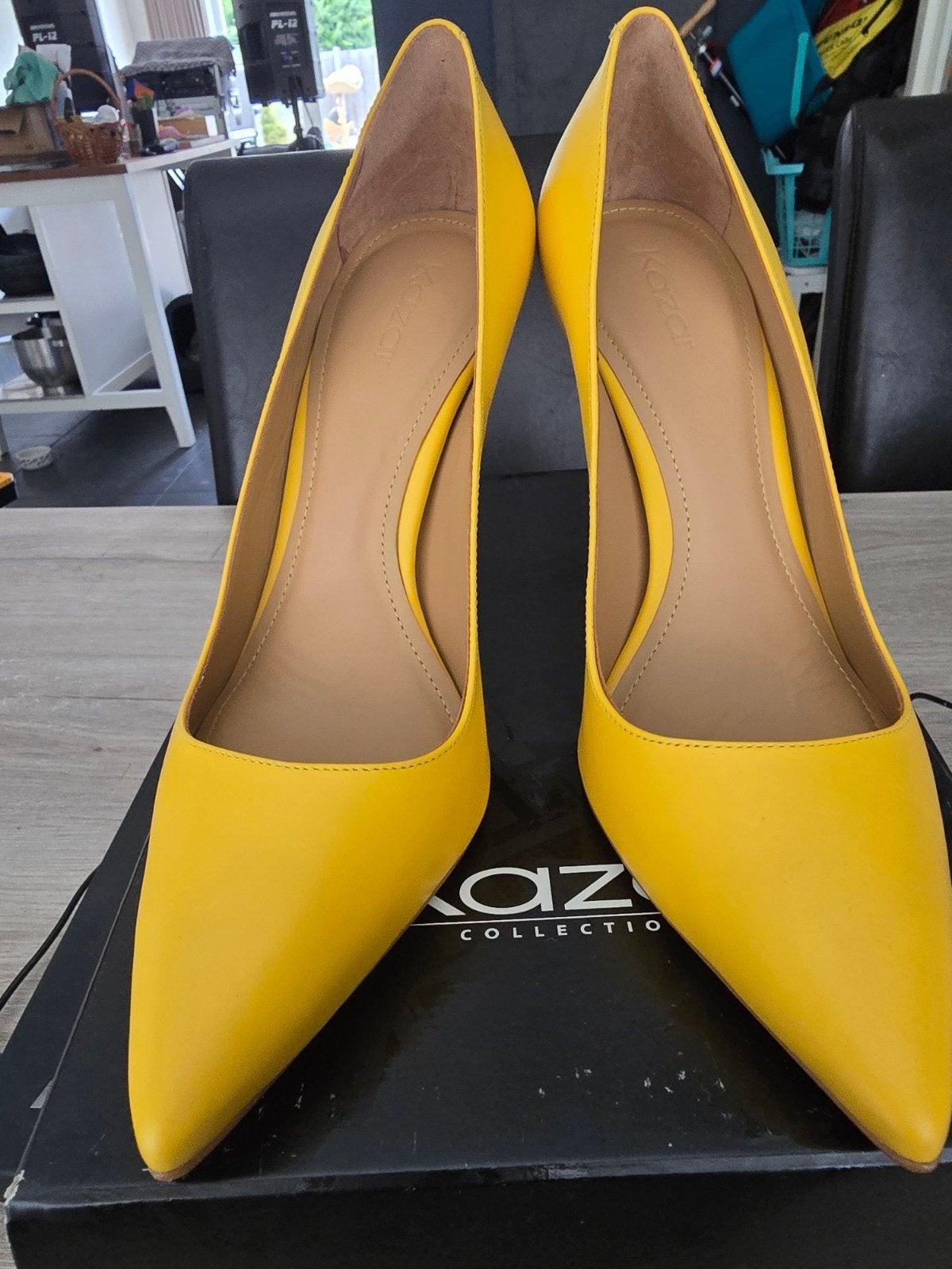 KAZAR Collection Gele Pumps - Maat 39.5, Pumps, Geel, Zo goed als nieuw, Ophalen of Verzenden