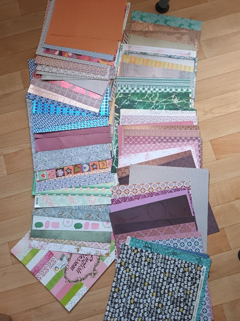 90 vellen scrap papier scrapbook knutselpapier scrappapier, Hobby en Vrije tijd, Scrapbooking, Ophalen of Verzenden, Nieuw, Papier of Karton