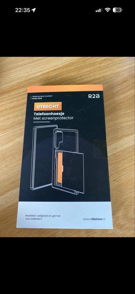 R2B Telefoonhoesje met Screenprotector voor Samsung, Ophalen of Verzenden, Nieuw, Overige modellen, Flipcase