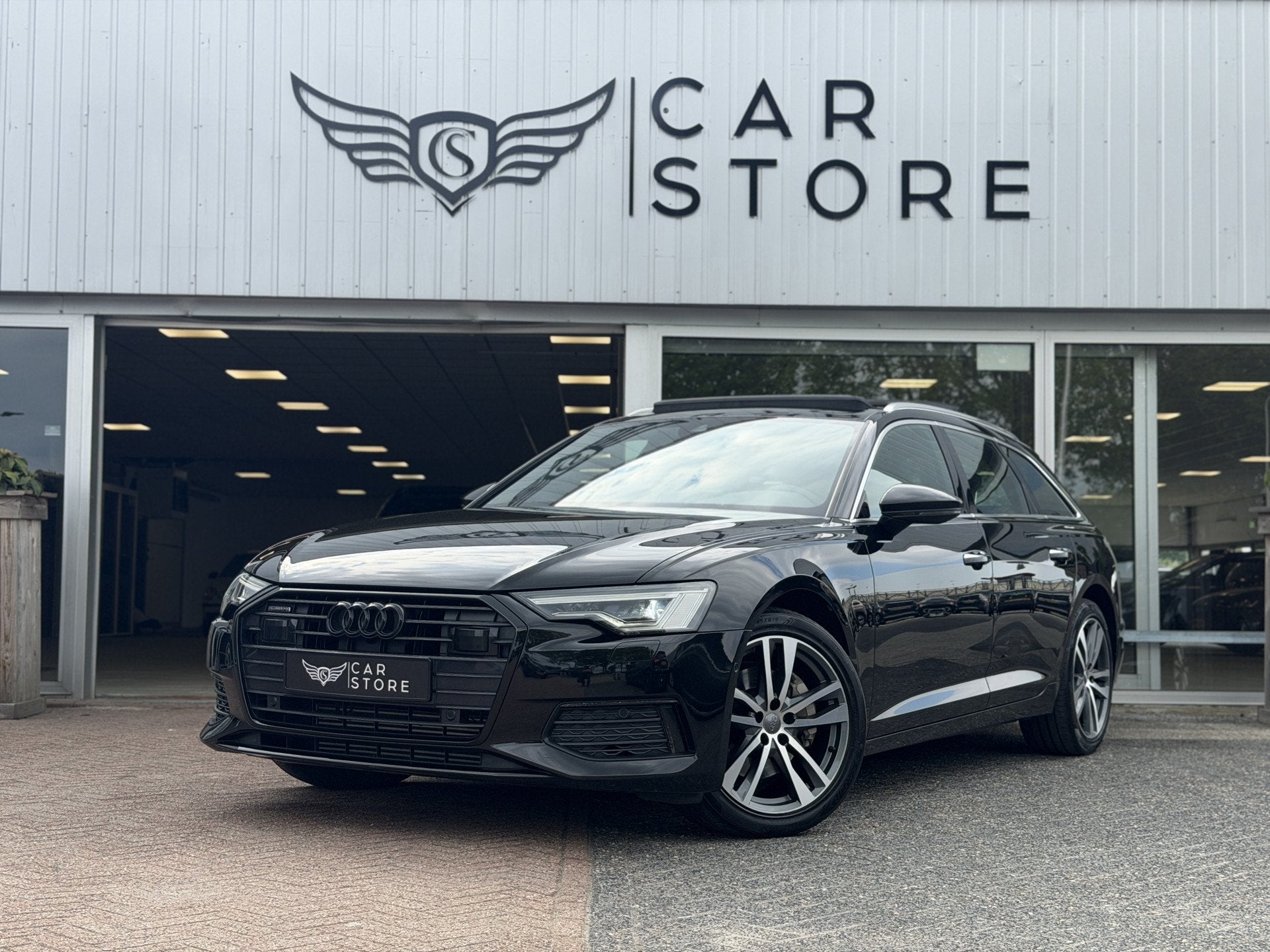 Audi A6 Avant 45 TFSI Pro Line |265PK|PANO|LED|SFEERVERL.|LE, Auto's, Audi, Gebruikt, Euro 6, 4 cilinders, Zwart