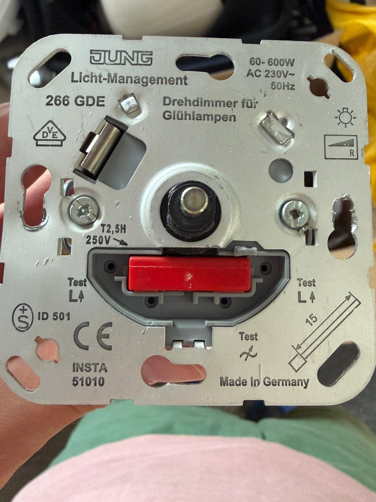 6x JUNG 266 GDE draaidimmer 60-600W – Licht-Management, Doe-het-zelf en Verbouw, Ophalen of Verzenden, Zo goed als nieuw, Overige typen