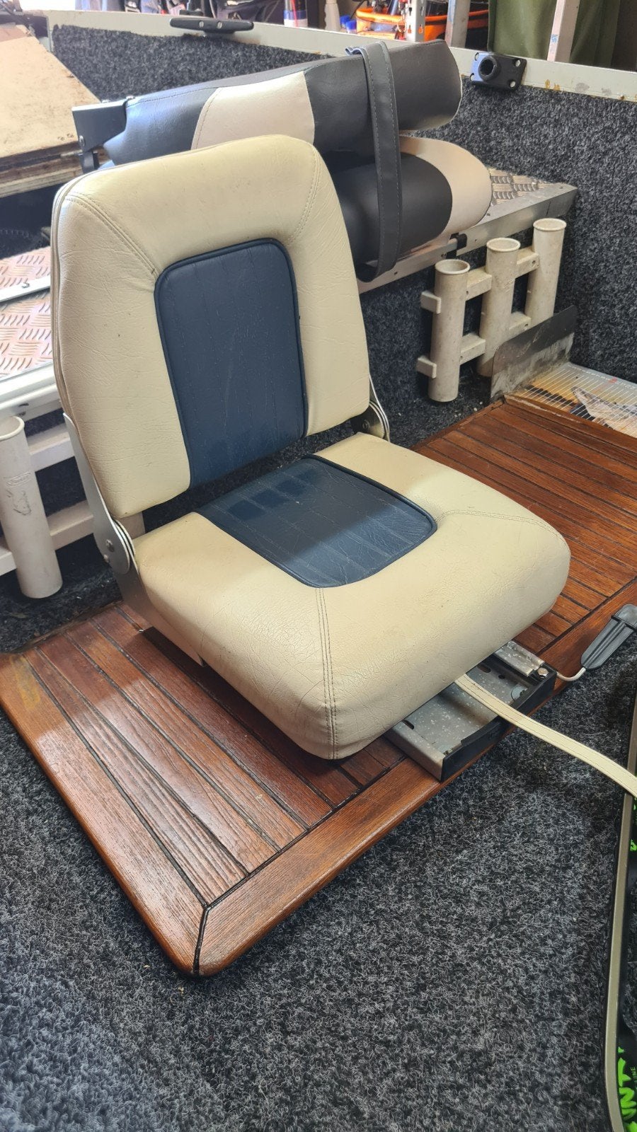 Bootstoel incl schuifslede, Watersport en Boten, Ophalen, Motorboot