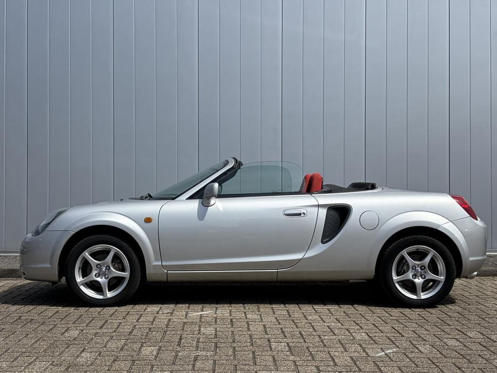 Toyota MR2 1.8-16v VVT-i Cabrio Uniek 44672 KM Rood Interieu, Cabriolet, 14 km/l, Bedrijf, Handgeschakeld