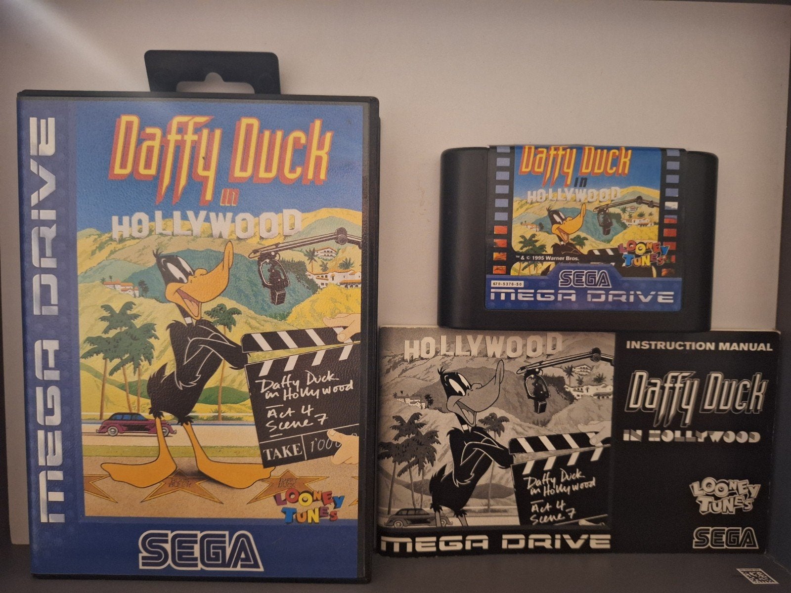 Sega Mega Drive Daffy Duck in Hollywood, Spelcomputers en Games, Avontuur en Actie, Gebruikt, 1 speler, Ophalen of Verzenden