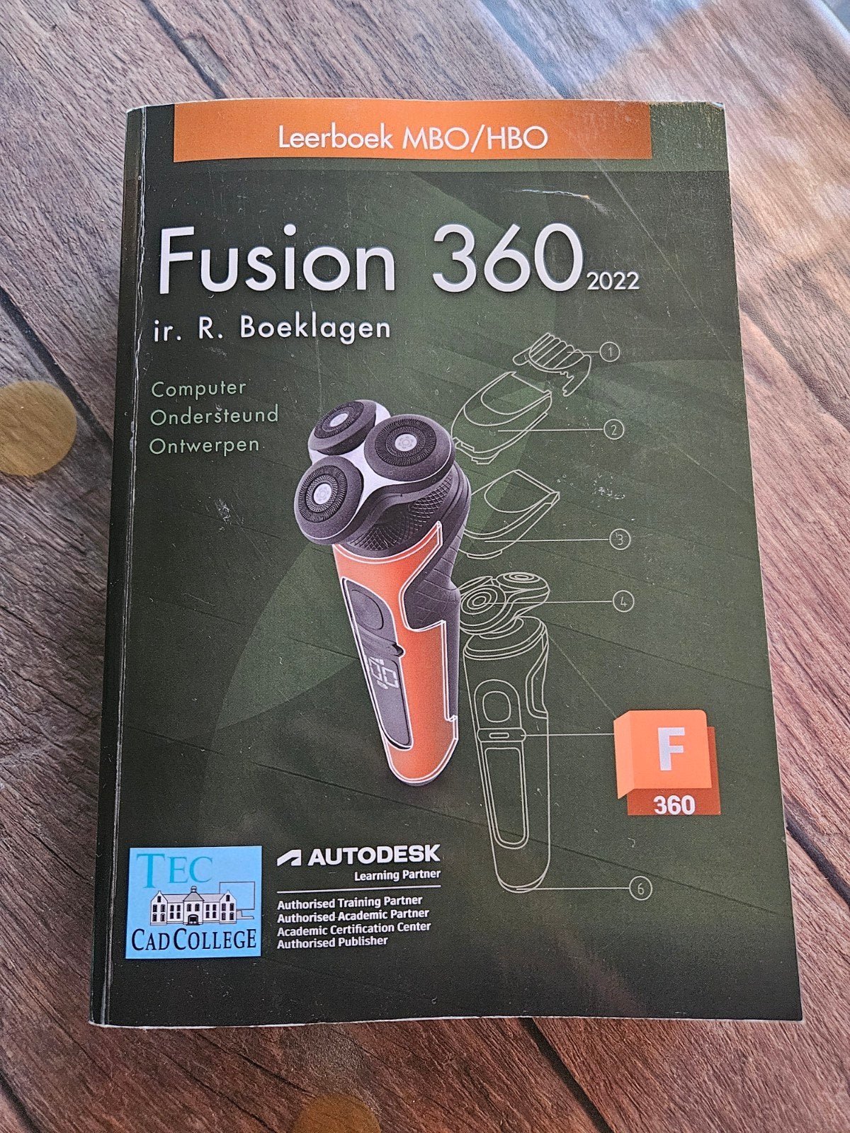 Fusion 360 Basisboek 2022 - Ronald Boeklagen, Ophalen of Verzenden, Zo goed als nieuw, MBO, Ir. R. Boeklagen