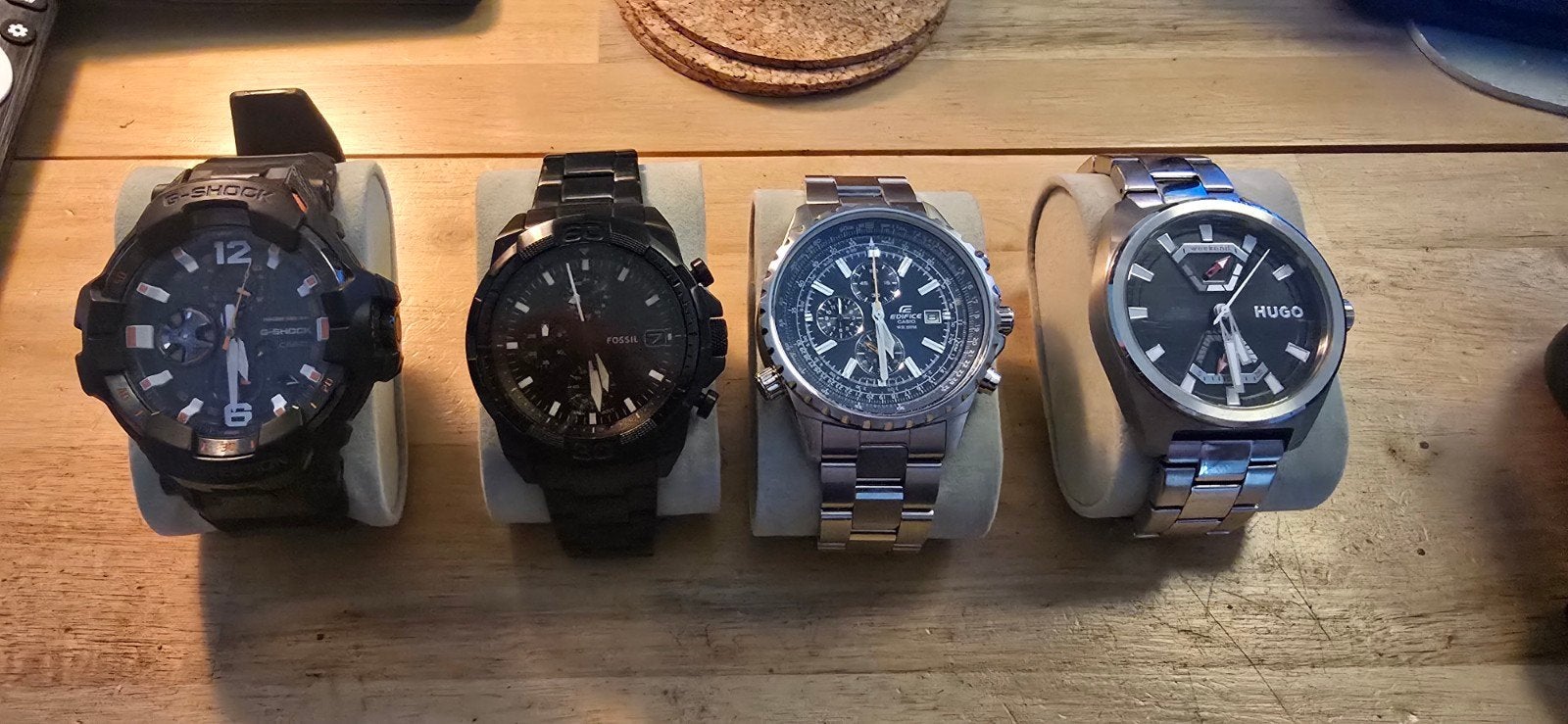 Diverse Heren Polshorloges - G-Shock, Fossil, Casio Ed, Hugo, Overige merken, Staal, Gebruikt, Staal