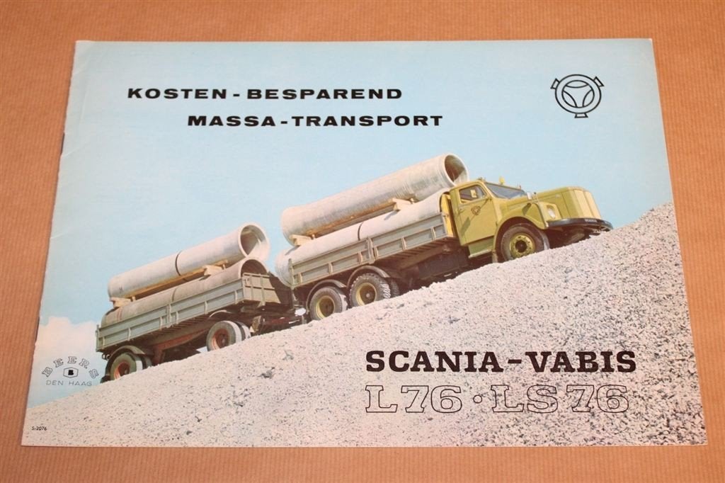 Zeldzame brochure - Scania-Vabis vrachtwagens - 1960 !!, Boeken, Ophalen of Verzenden, Zo goed als nieuw, Tractor en Landbouw