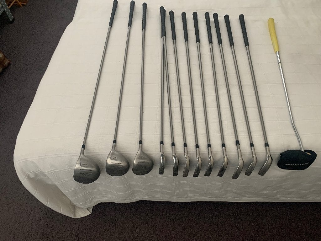 13 delige beginners Golfset Black Diamond + draagtas, Sport en Fitness, Ophalen, Zo goed als nieuw, Set, Overige merken