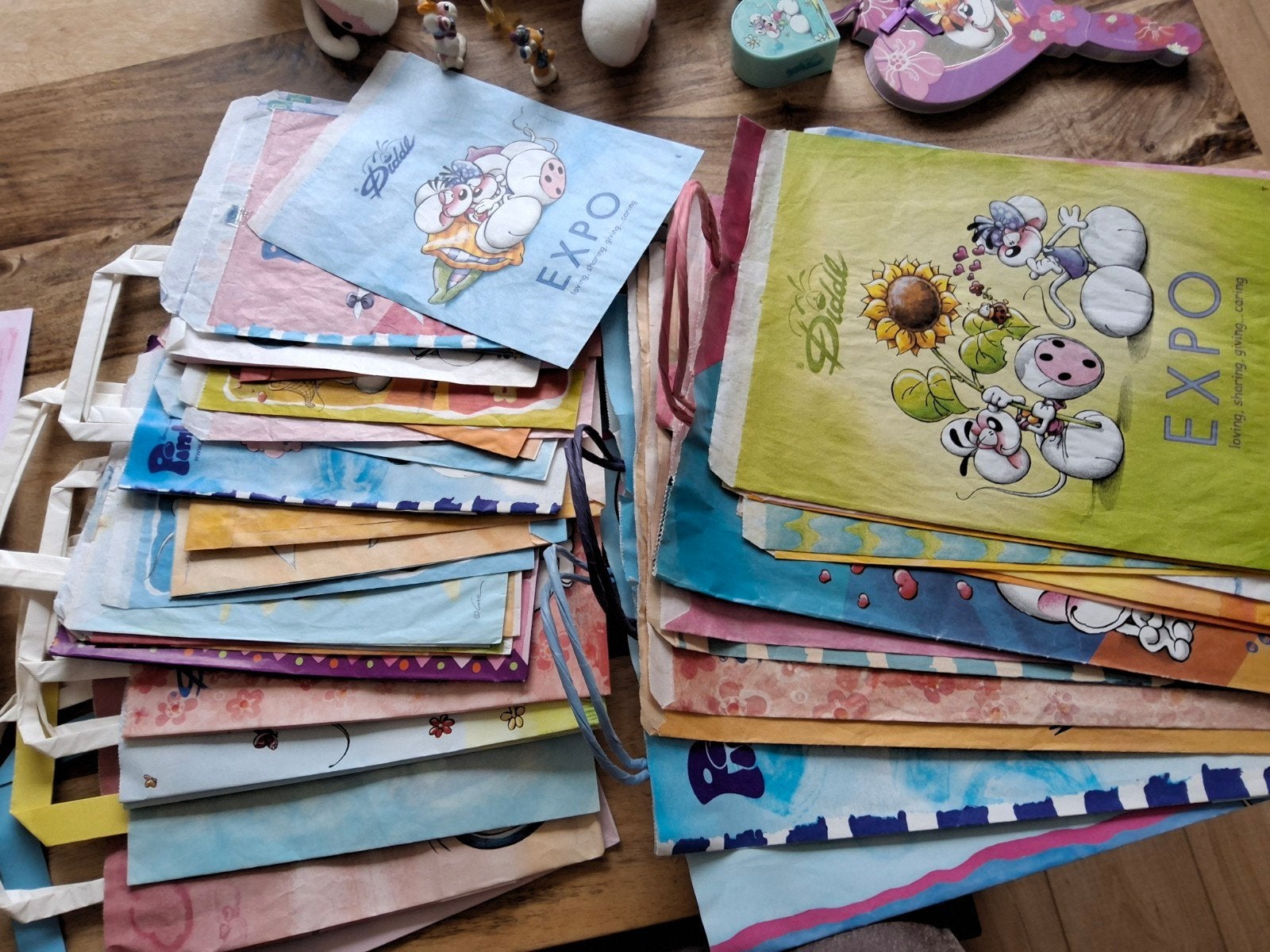 Grote Diddl verzameling: papier, knuffels, beeldjes en meer, Ophalen of Verzenden, Verschillende figuren, Gebruikt, Beeldje of Figuurtje