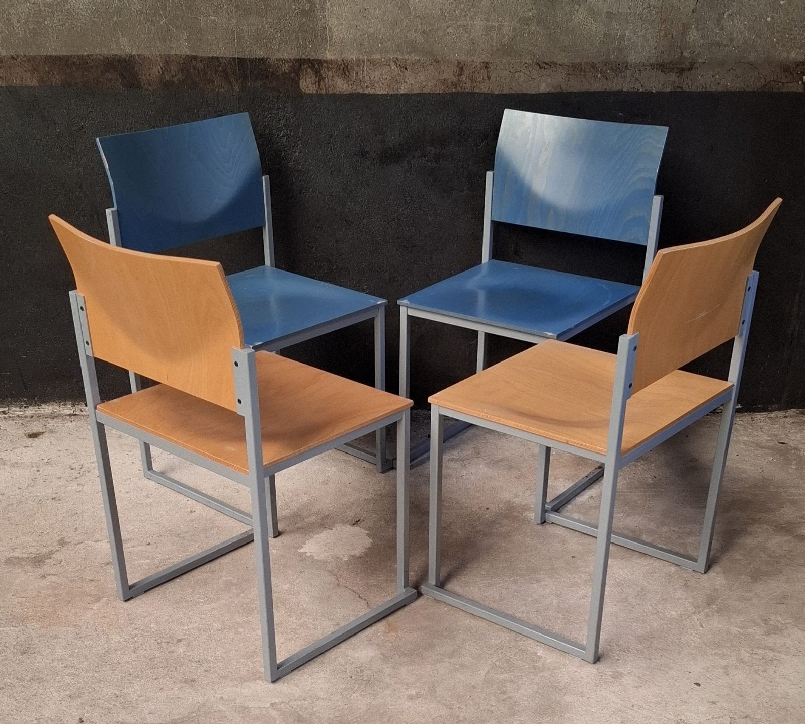 20 x Vepa Luxe kantine stoelen vergaderstoelen horeca zaal, Blauw, Ophalen of Verzenden, Zo goed als nieuw, Vijf, Zes of meer stoelen