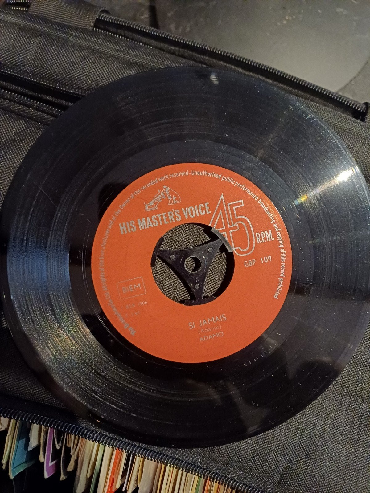 Adamo - Si Jamais (His Master's Voice 45 RPM), Cd's en Dvd's, Vinyl Singles, Gebruikt, 7 inch, Ophalen of Verzenden, Pop