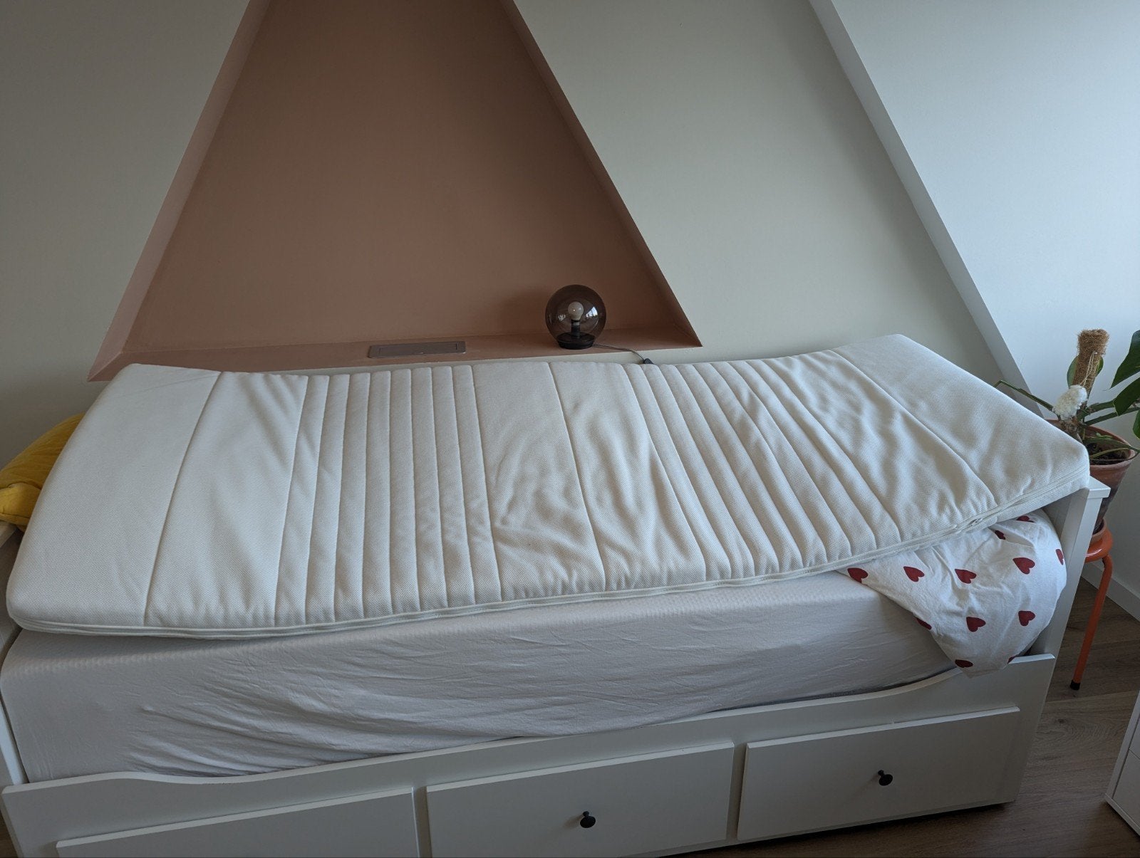 Matrastopper Ikea Tussoy, Ophalen, Eenpersoons, Zo goed als nieuw, 80 cm