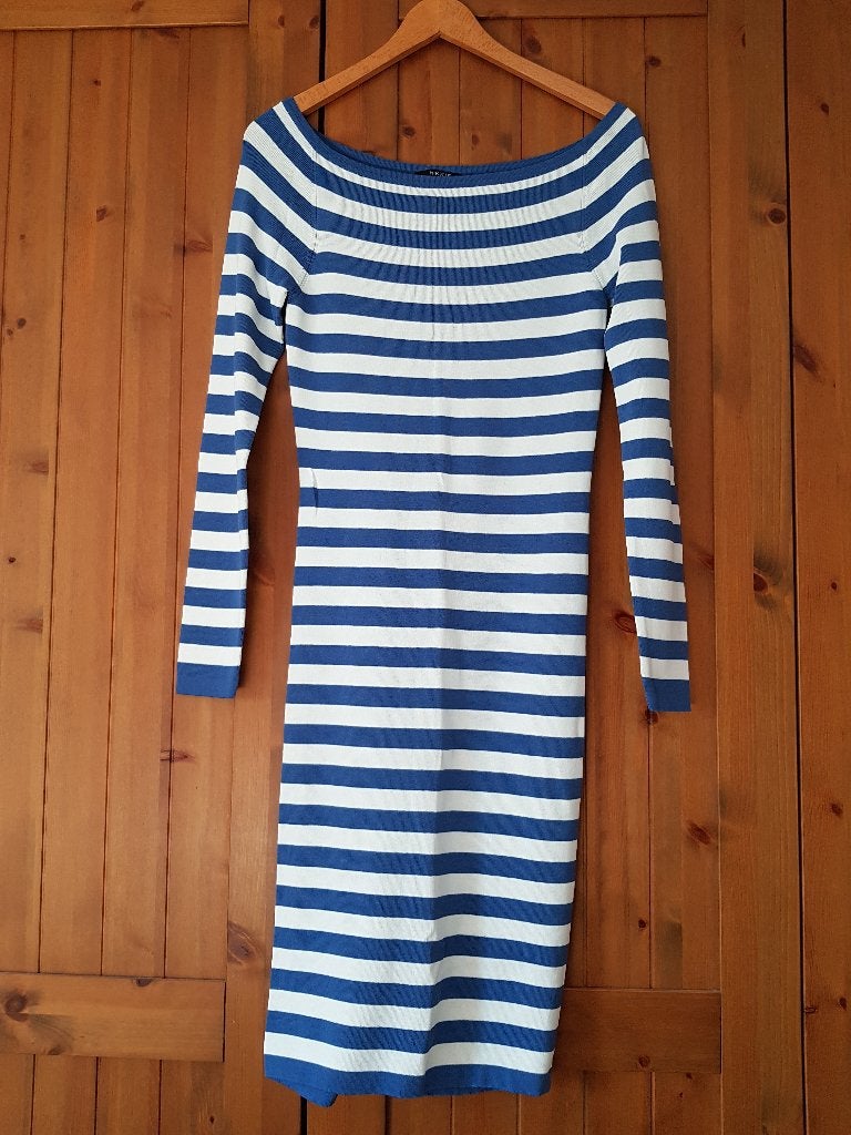 Blauw wit gestreept jurkje van Nikkie, maat 36, Blauw, Ophalen of Verzenden, Nikkie, Maat 36 (S)