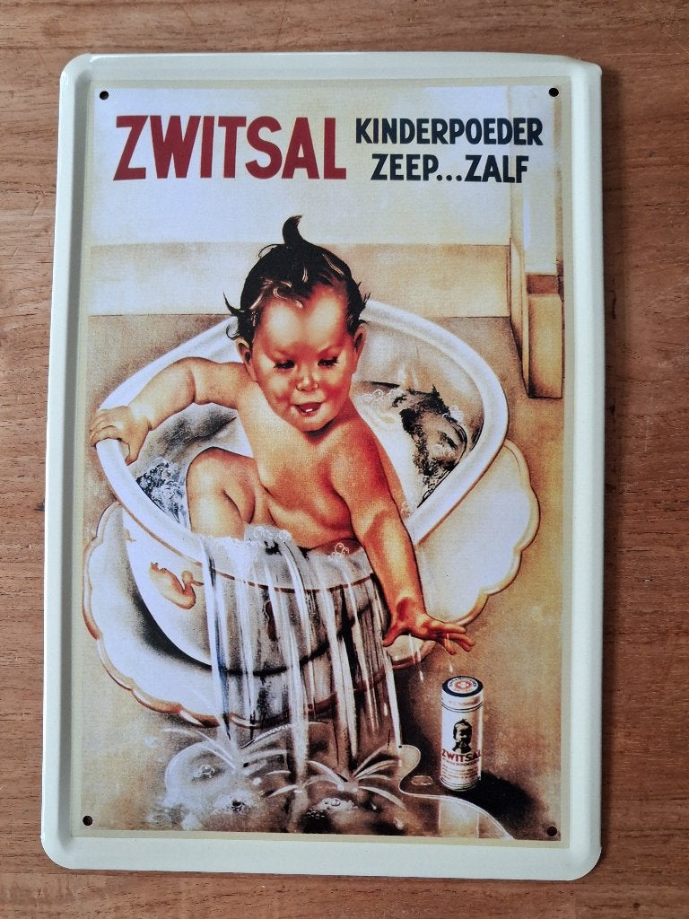 Nostalgisch Reclamebord van Zwitsal, Verzenden, Nieuw, Reclamebord