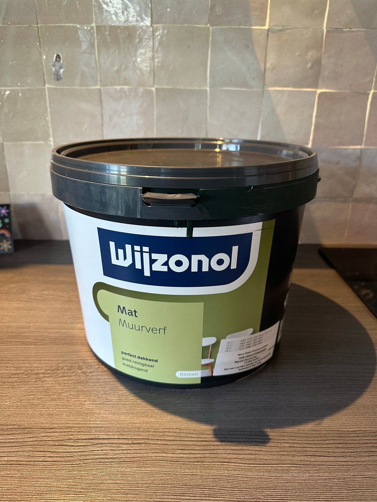 Wijzonol Mat Muurverf 5L - 1435 Grachtengroen, Ophalen of Verzenden, Gebruikt