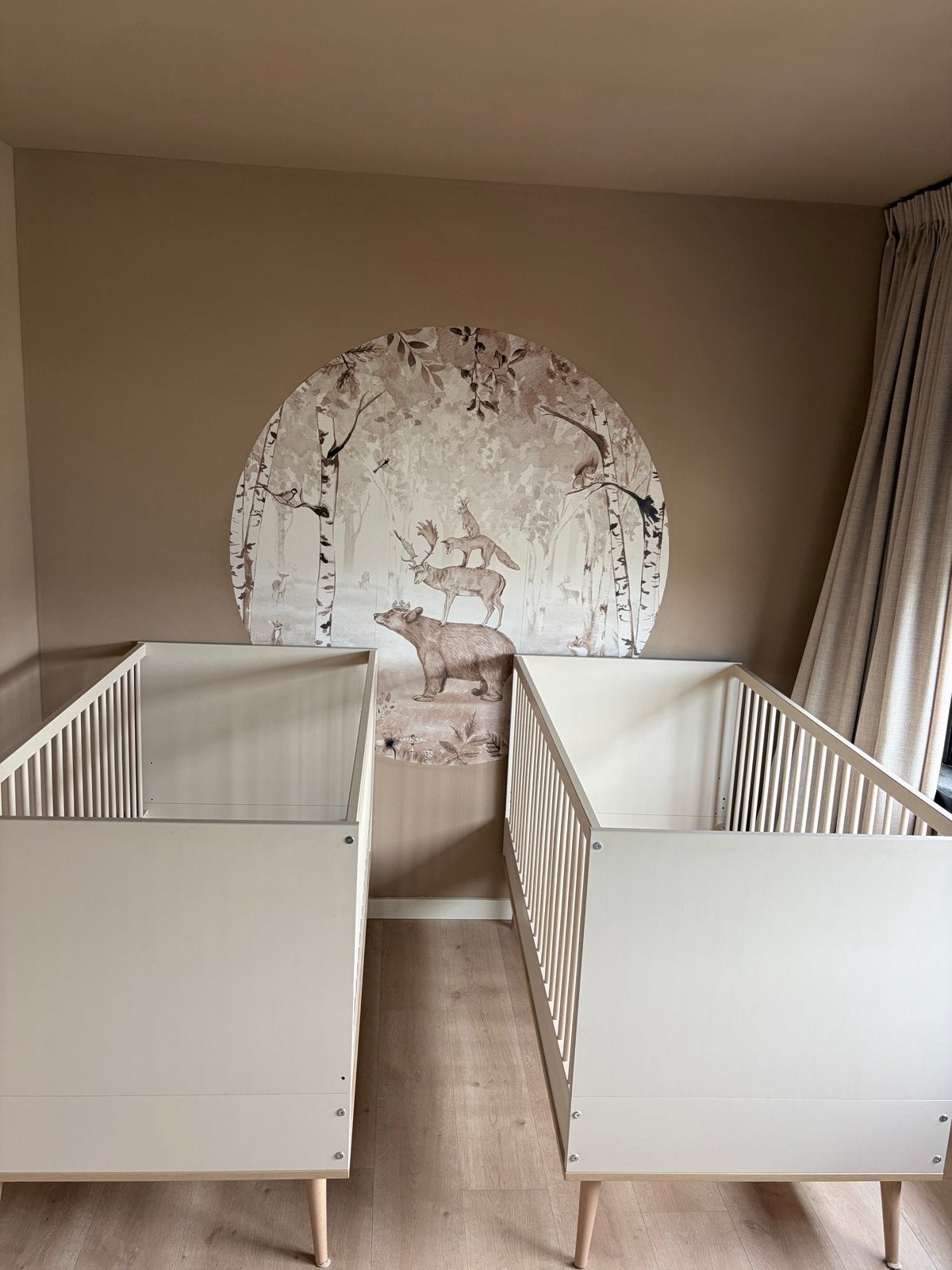 Quax Flow TWEELING Junior Bed Clay/Oak, Kinderen en Baby's, Babywiegjes en Ledikanten, Ophalen, Gebruikt, Ledikant