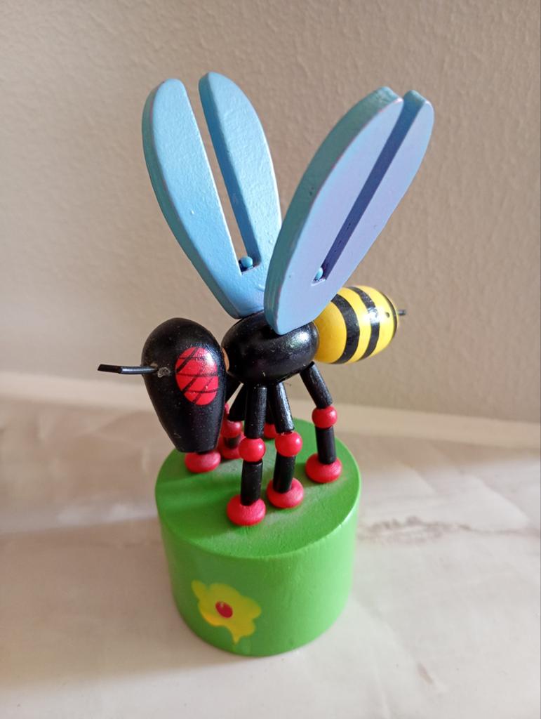 Houten drukpoppetje, drukfiguur bij, Ophalen of Verzenden, Zo goed als nieuw