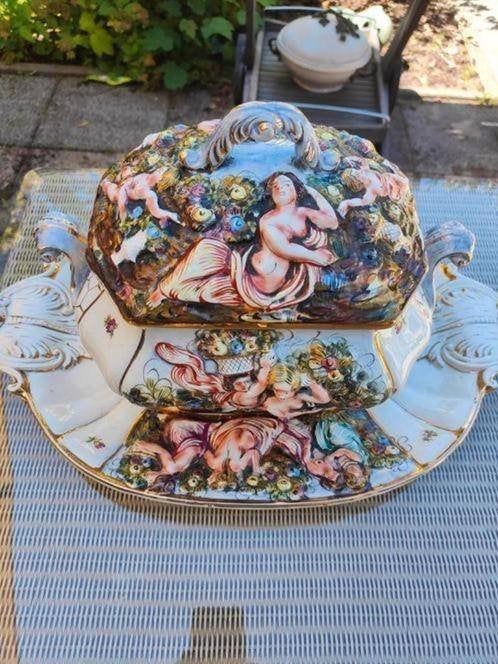 Capodimonte Berini Terrine met Schaal - Italië, Ophalen