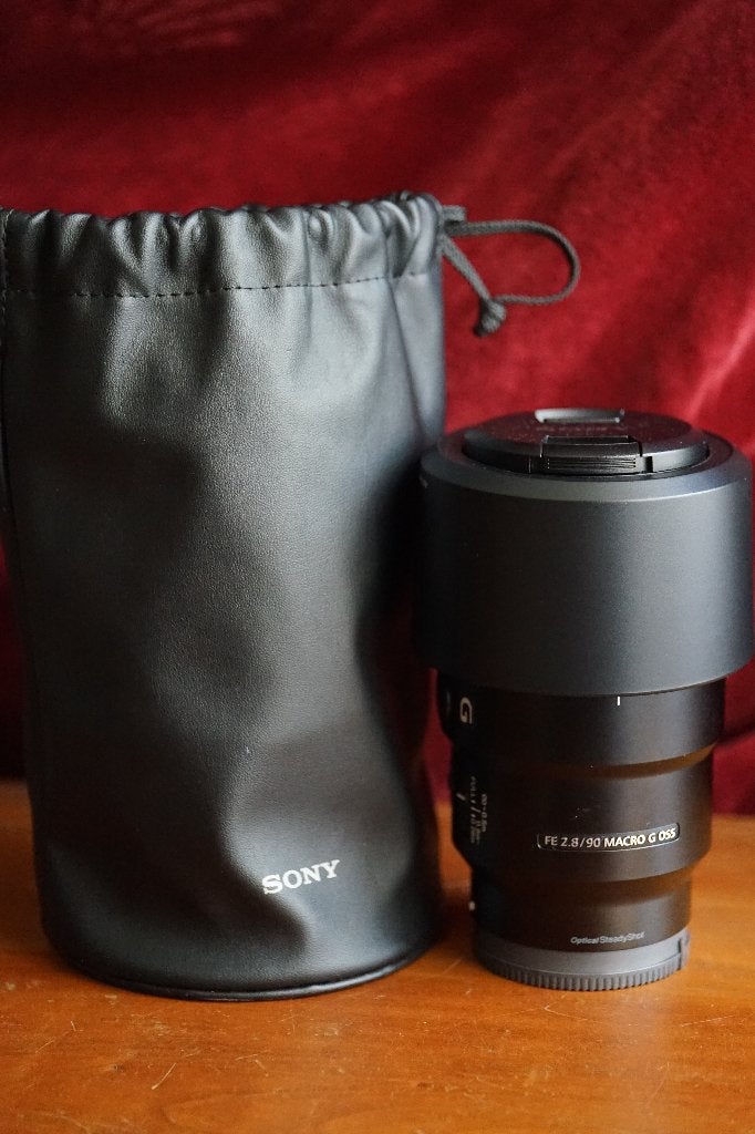 Sony lens SEL90M28G Macro 90mm FE 2.8/90 OSS, 90 mm, Sony E-mount, Beschermhoes/tas, Sony