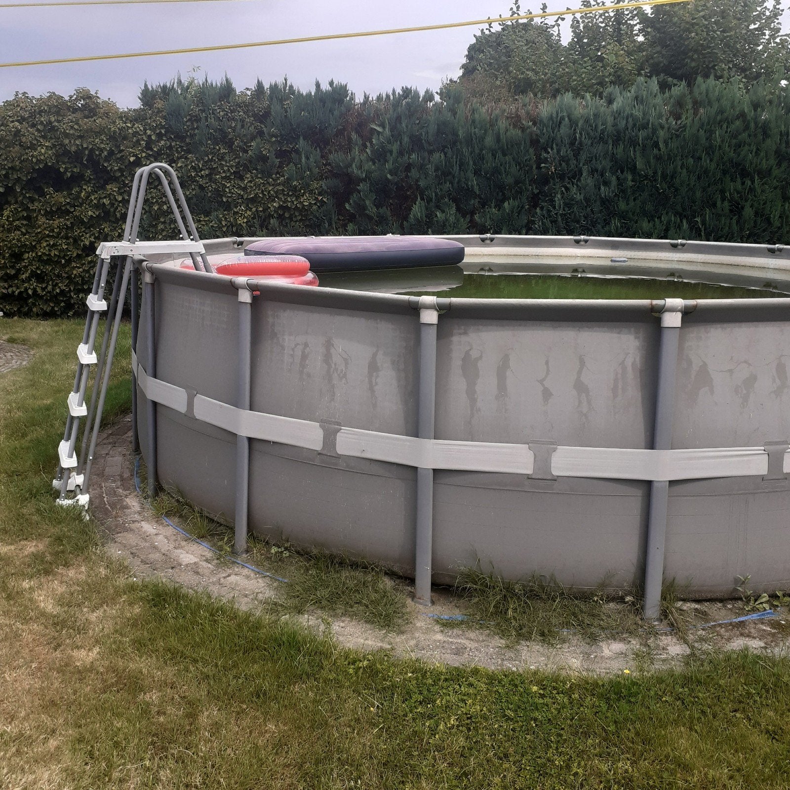 zwembad, groot zwembad, Gebruikt, Rond, 300 cm of meer, Opzetzwembad