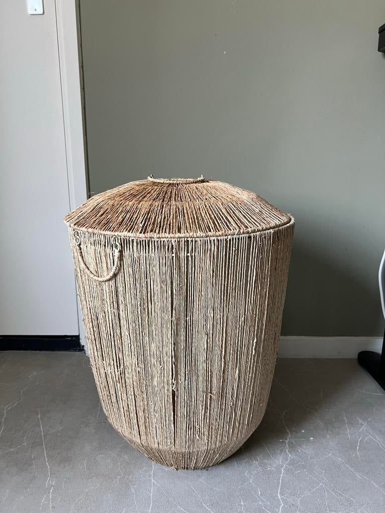Prachtige Loods 5 mand 'Boet' - Jute, Ophalen, Overige materialen, Mand, Rond
