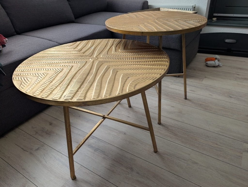 bijzettafels, Huis en Inrichting, Gebruikt, Rond, 55 tot 75 cm, Modern