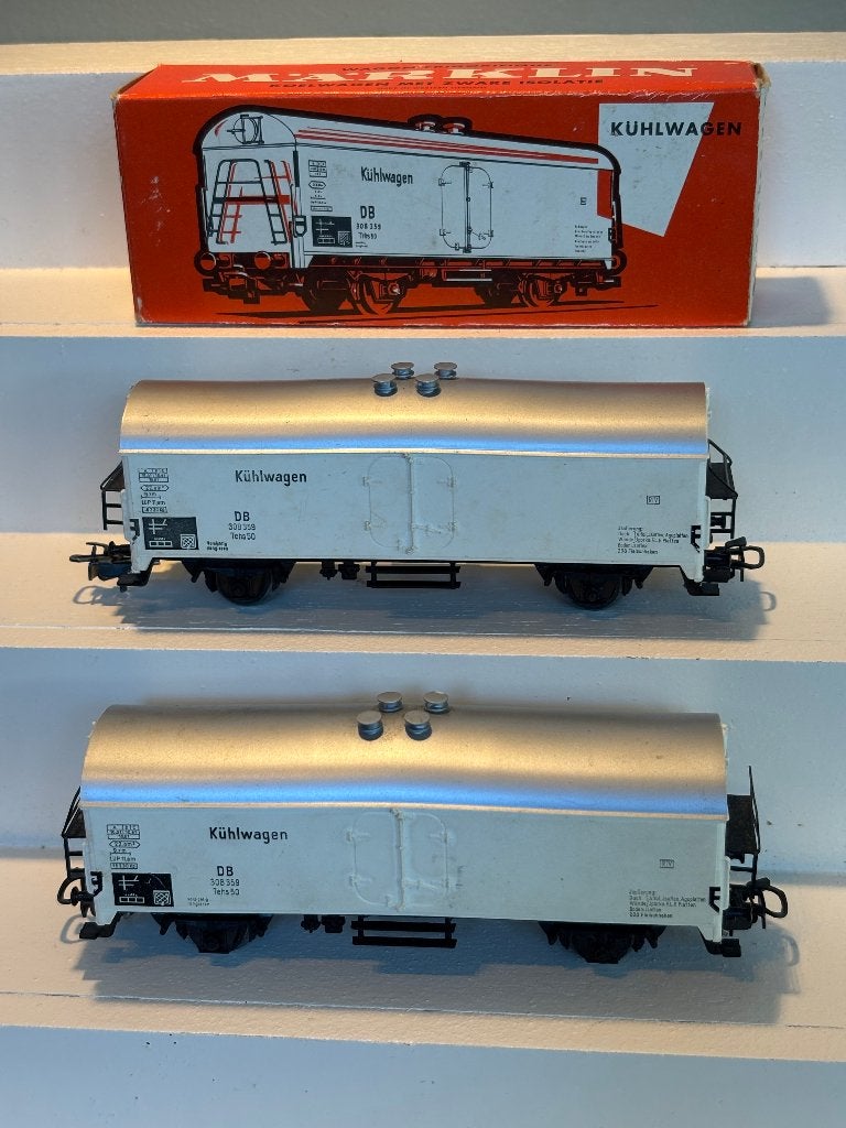 2 Märklin 4620 koelwagons, Wisselstroom, Gebruikt, Wagon, Ophalen of Verzenden