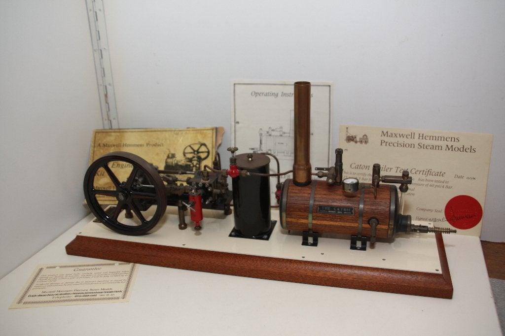 The Caton Scheepsmotor en ketel met originele papieren., Ophalen, Groter dan 1:32