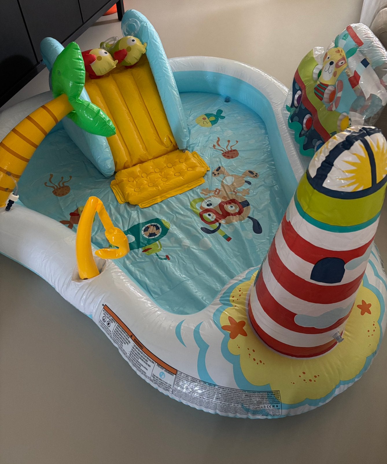 Intex 57162 Zeeparadijs zwembad met accessoires 218x188x99cm, Ophalen, Zo goed als nieuw