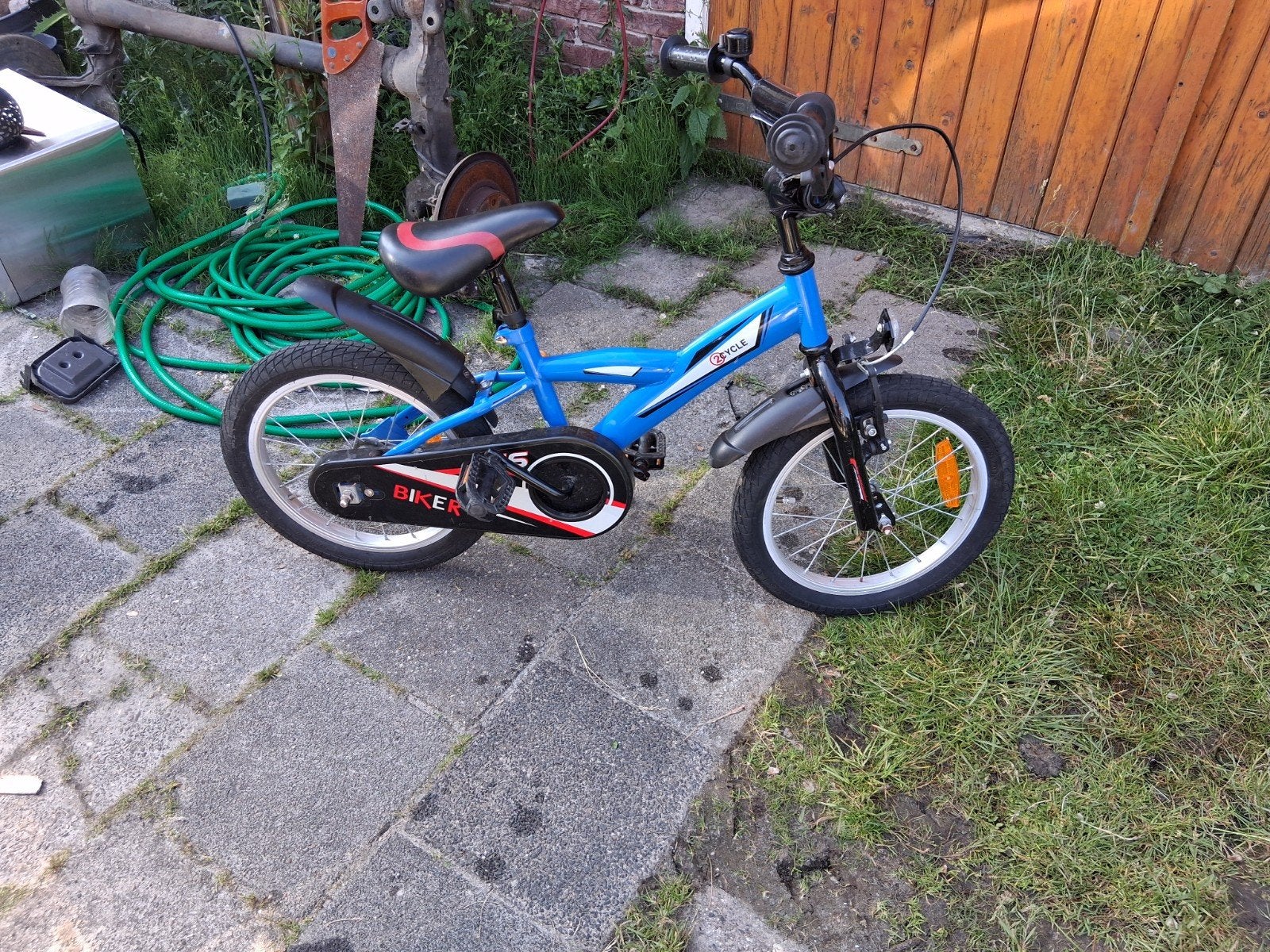 Leuke blauwe jongensfiets voor 4-jarige, Ophalen, Terugtraprem, Overige merken