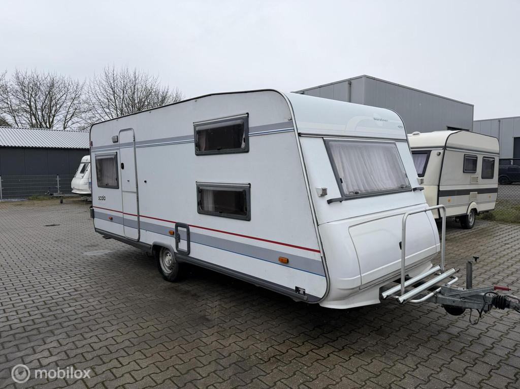 Buerstner Scala 530 Stapelbed, voortent en luifel, Caravans en Kamperen, Caravans, Overige typen, Rondzit, Schokbreker, Bedrijf