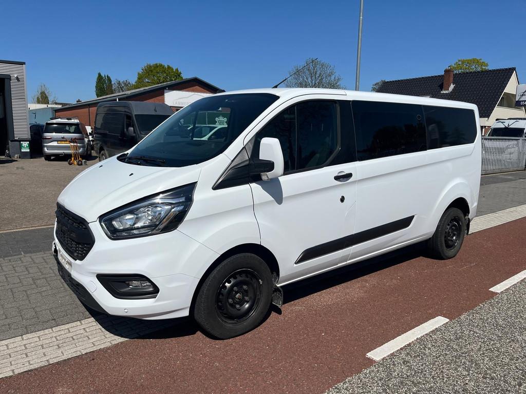 Ford Transit Custom 320 2.0 TDCI 95KW L2H1 DC LANG AIRCO KLI, Auto's, Bestelauto's, Voorwielaandrijving, Euro 6, 4 cilinders, Wit
