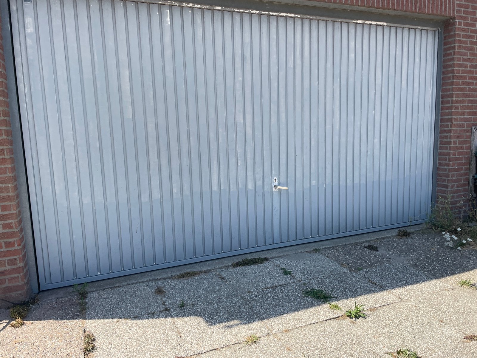 Hormann garage kanteldeur 390x215, Ophalen, Gebruikt, Garagedeur, Metaal
